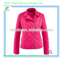 Casual Damen Quilten gepolsterte rosa Jacke